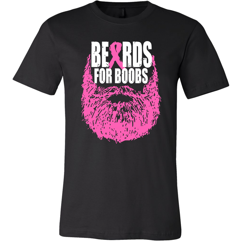 Breast Cancer Shirt. Breast Cancer. Beards Shirt. Cancer Awareness. Awareness Shirt. Cancer Shirt. Cancer Survivor. Pink Ribbon. T-Shirt.