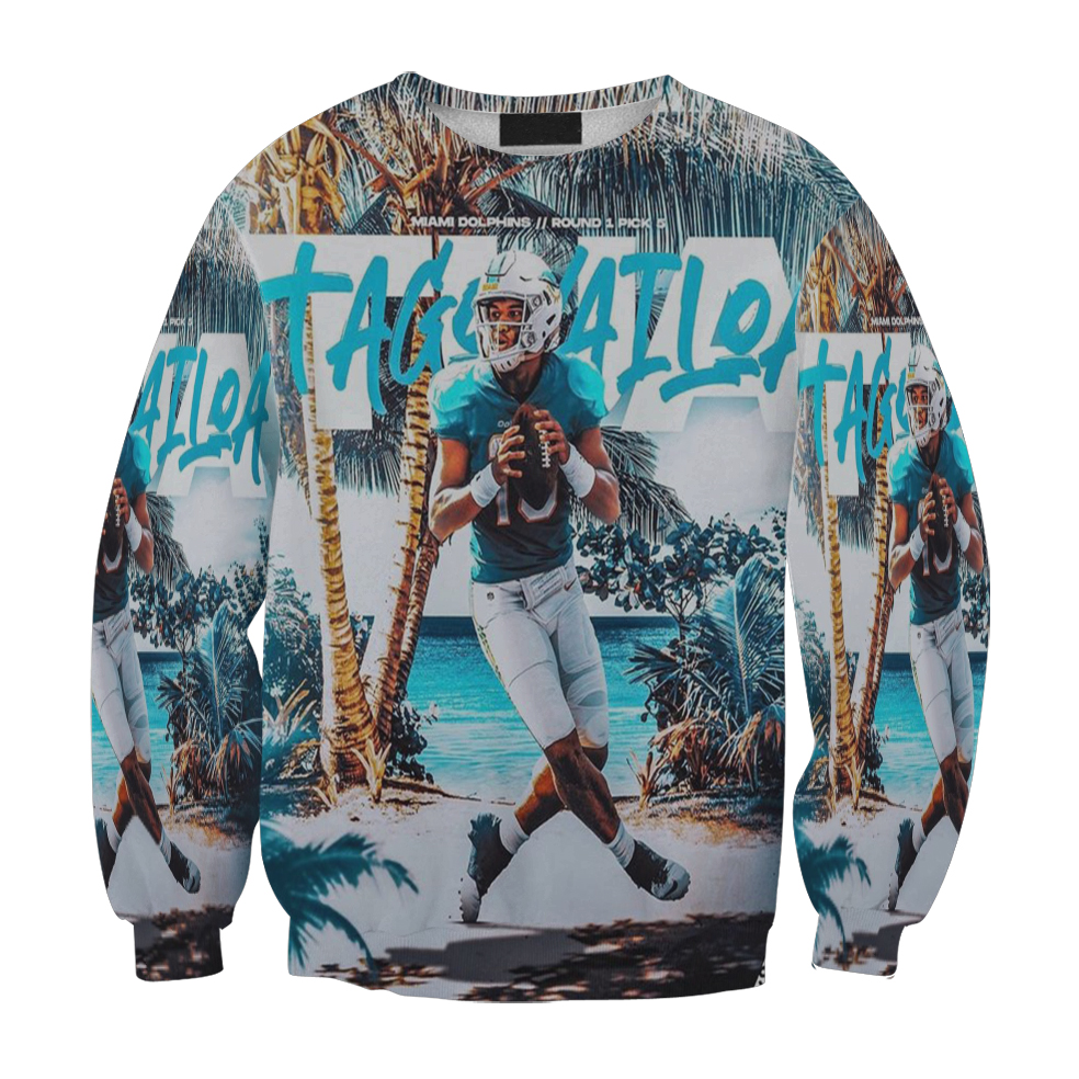 Miami Dolphins Tua Tagovailoa6 Gift For Fan 3D Full Printing Sweatshirt