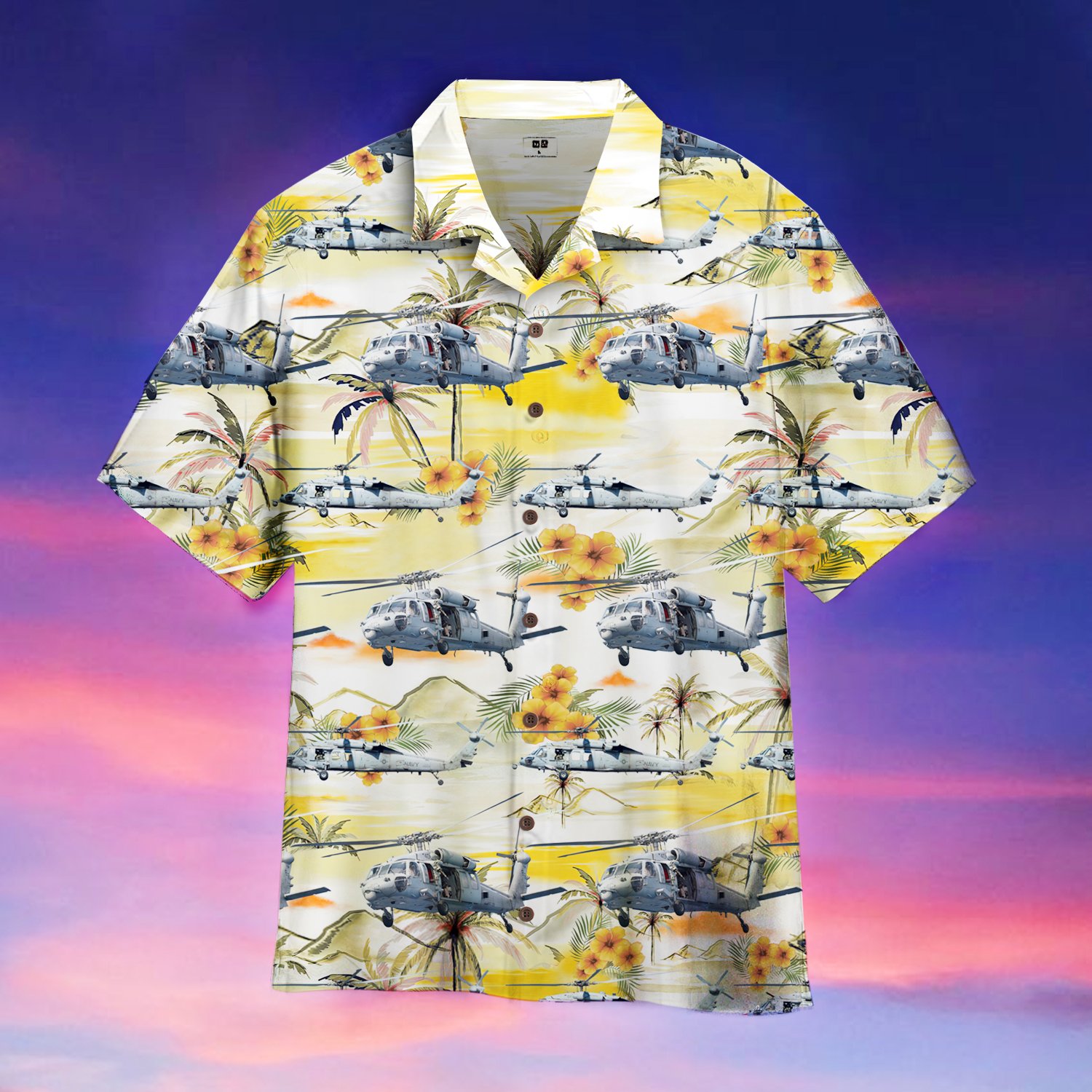 Us Navy Mh-60S Helicopter Hawaiian Shirt | For Men & Women | Adult | Hw8348