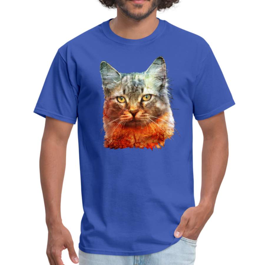 Serious Cat T-Shirt – Animal Face T-Shirt