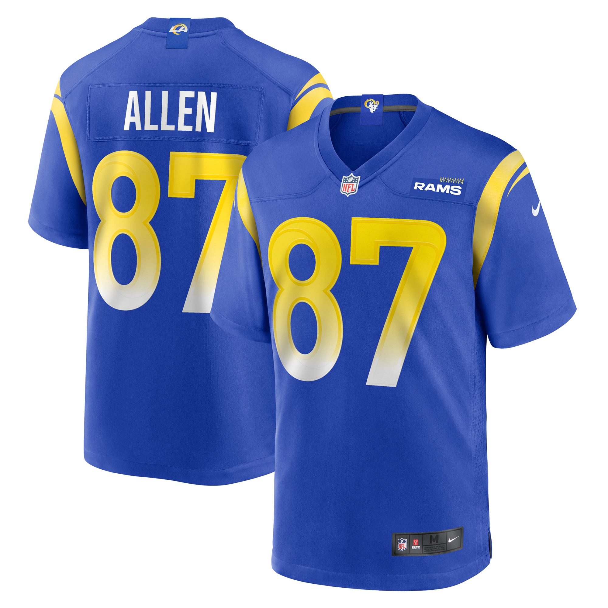 Davis Allen Los Angeles Rams Home Game Jersey – Royal