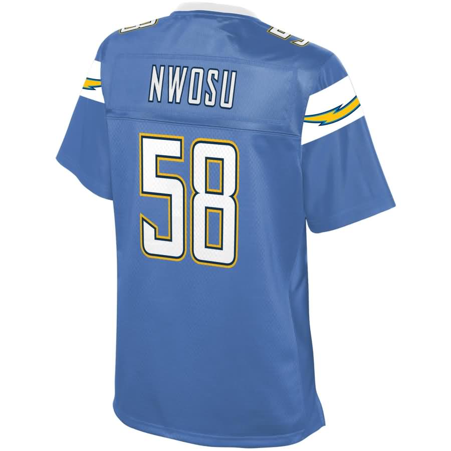 Uchenna Nwosu Los Angeles Chargers NFL Pro Line Womens Alternate Player Jersey – Powder Blue