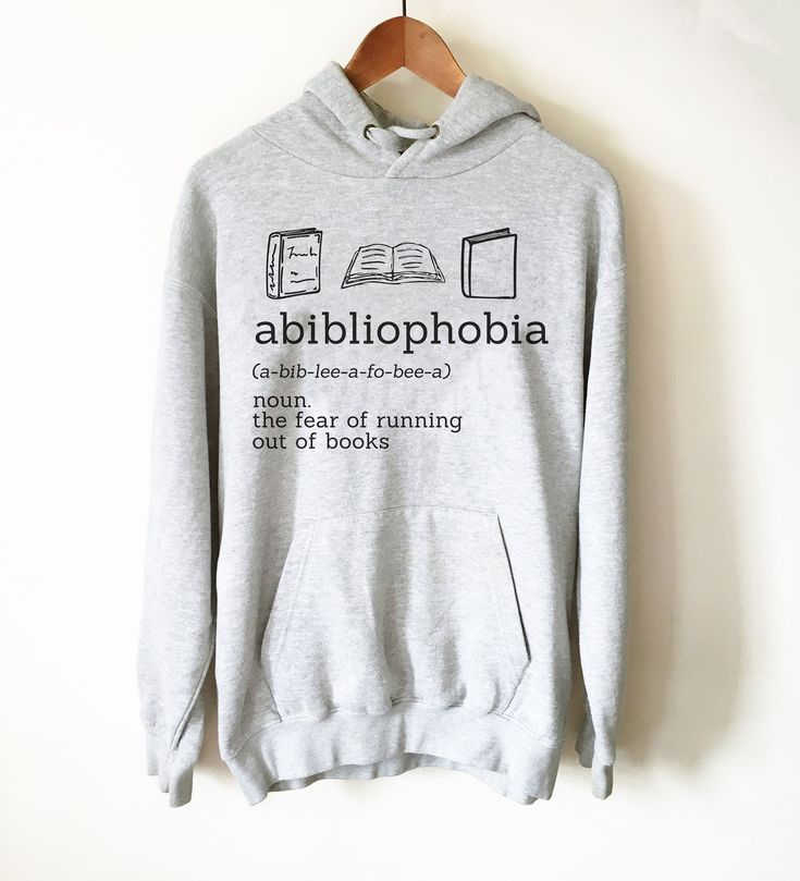 Abibliophobia Hoodie – book lover hoodie – book lover gift – reading shirt