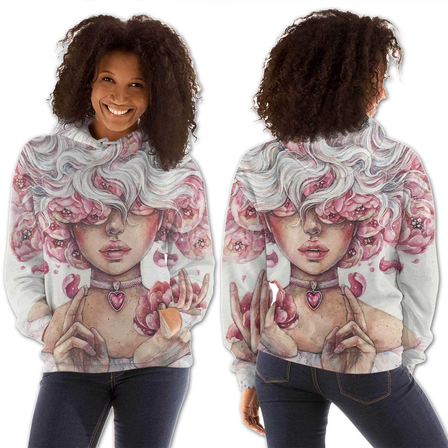 African American Hoodies Cute Melanin Girl African Print Styles