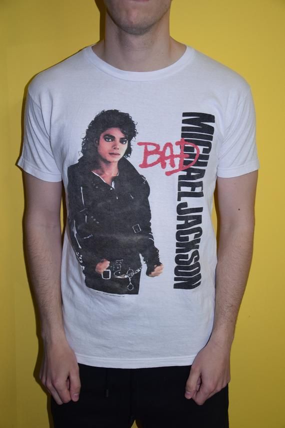 80S Michael Jackson Bad Large Vintage Shirt Cher Pop Dance Electronic Janet Jackson Nsync Take That Boyz Ii Men Shirt