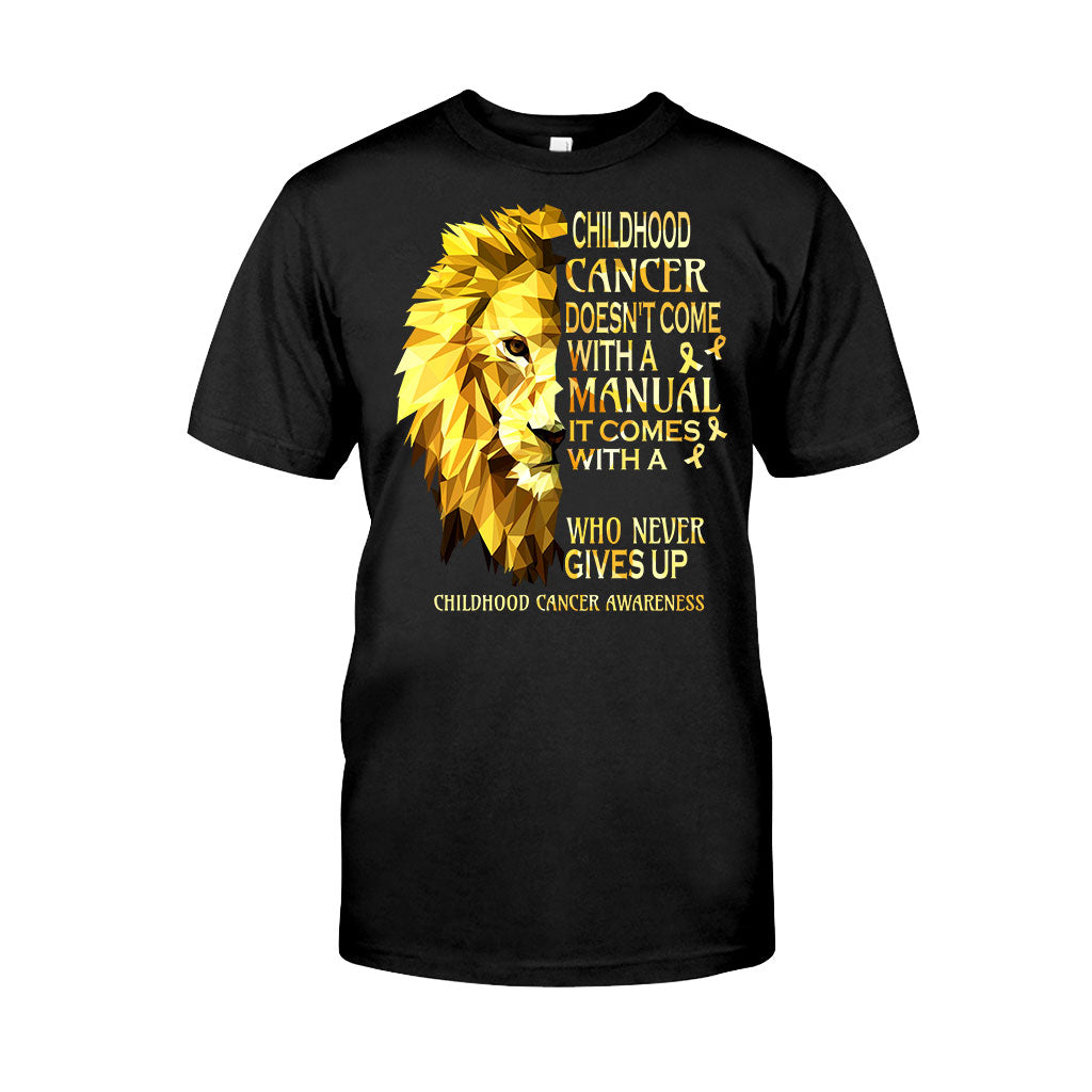Never Give Up – Childhood Cancer Awareness Personalized T-Shirt And Hoodie