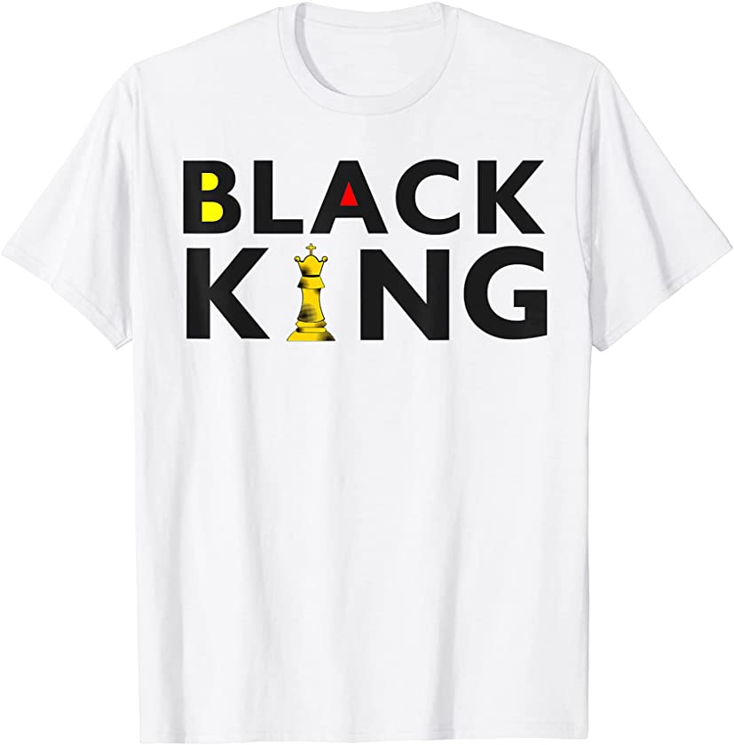 Black King Chess Kings Funny Juneteenth Men Son Boys Dad Fun T-Shirt