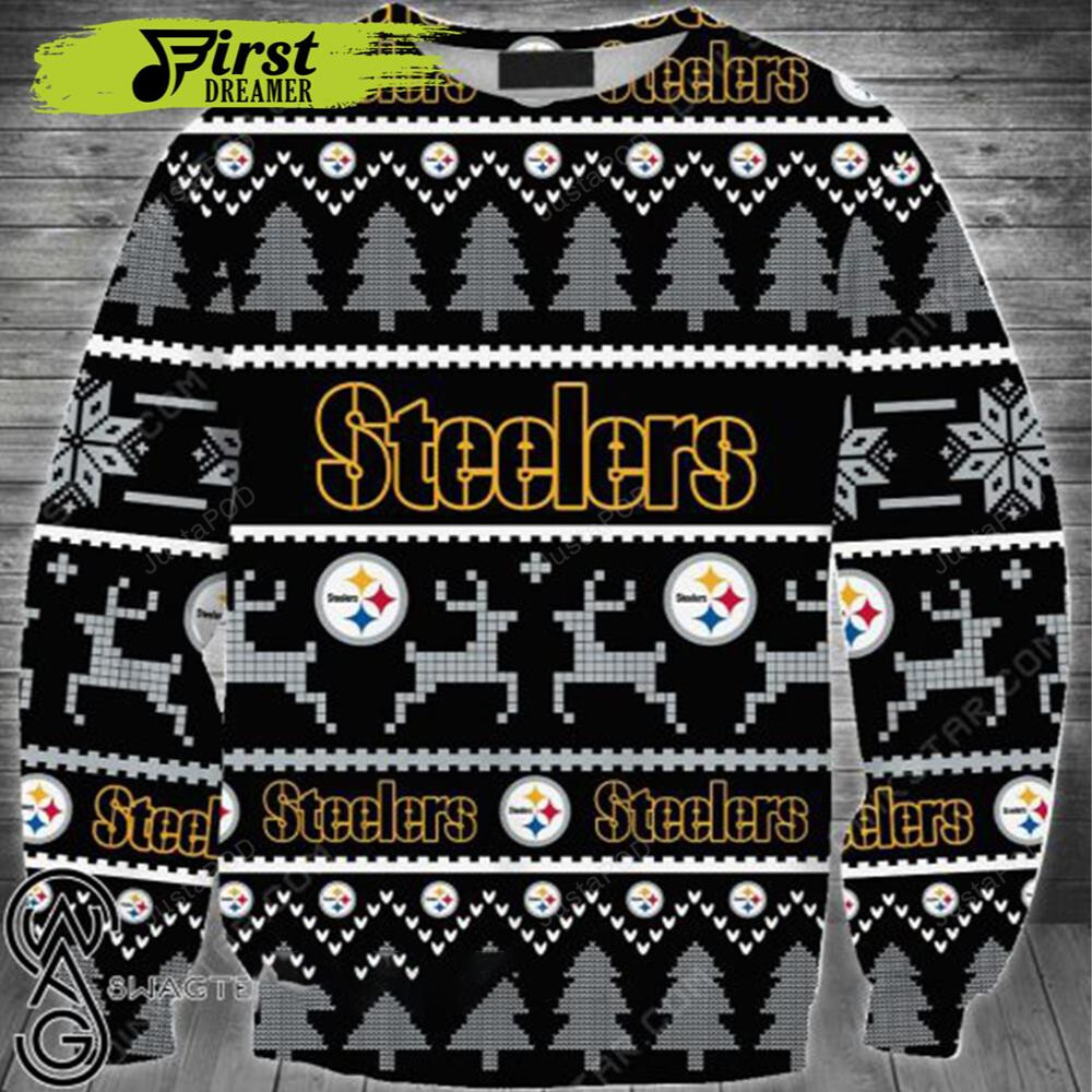 Pittsburgh Steelers Full Printing Ugly Sweater