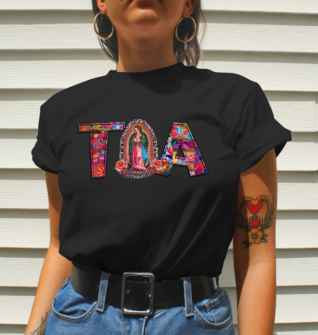 Tia Guadalupe Premium T-Shirt, Gift For Mexican Mom, Mexican Mothers Day Gifts