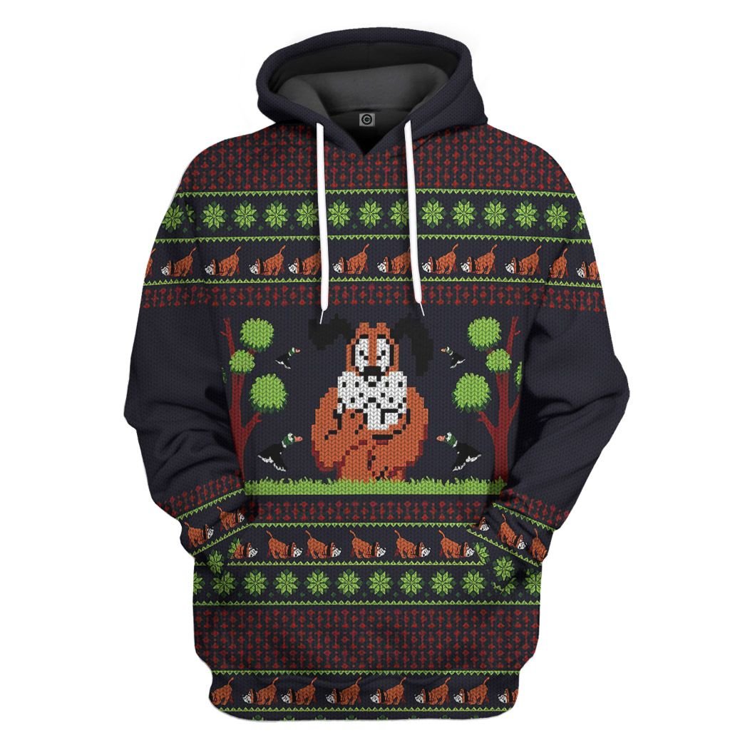 Casespring 3D Duck Hunt NES Custom Ugly Sweater Apparel