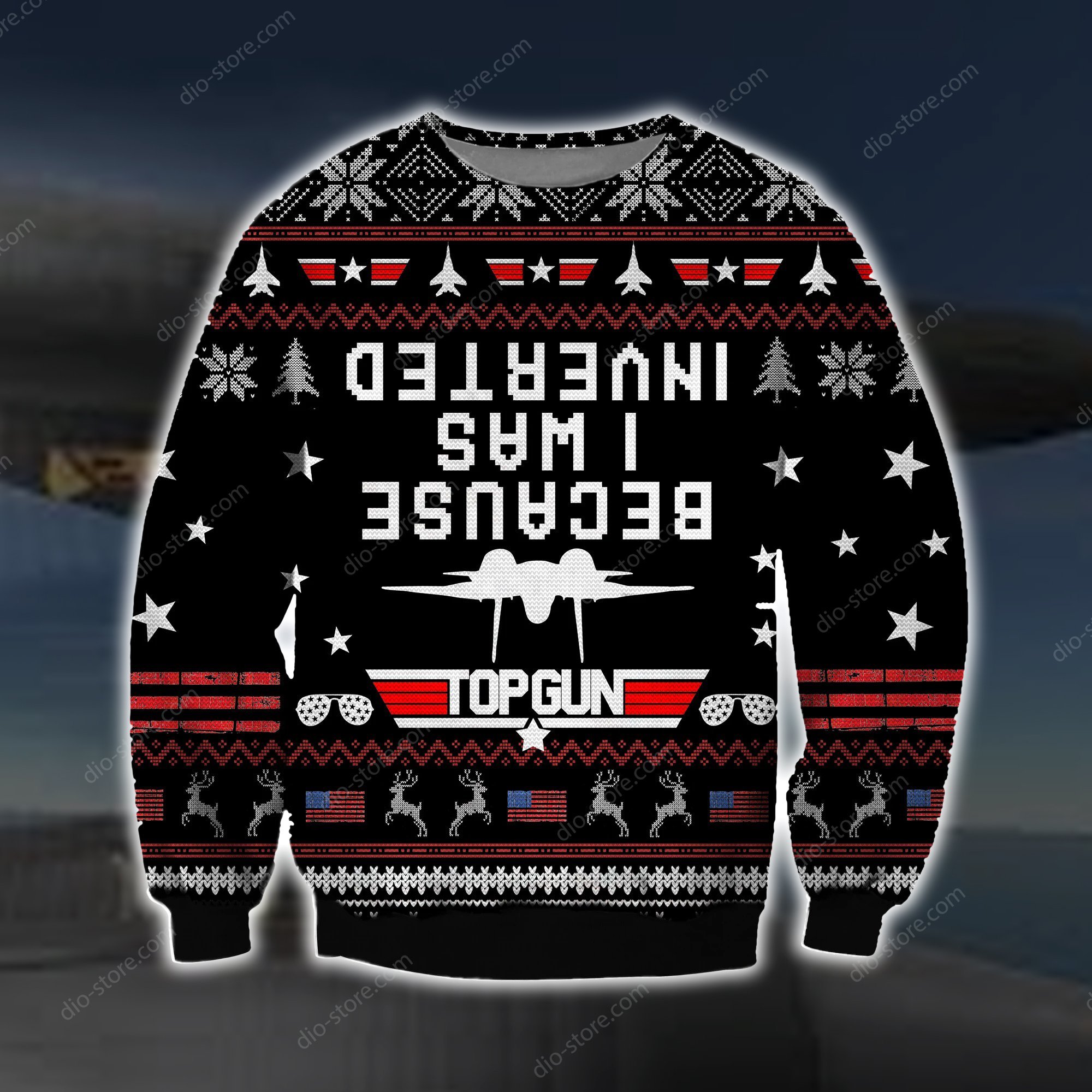 Because I Was Inverted Knitting Pattern 3D Print Ugly Christmas Sweater Hoodie All Over Printed Cint10645