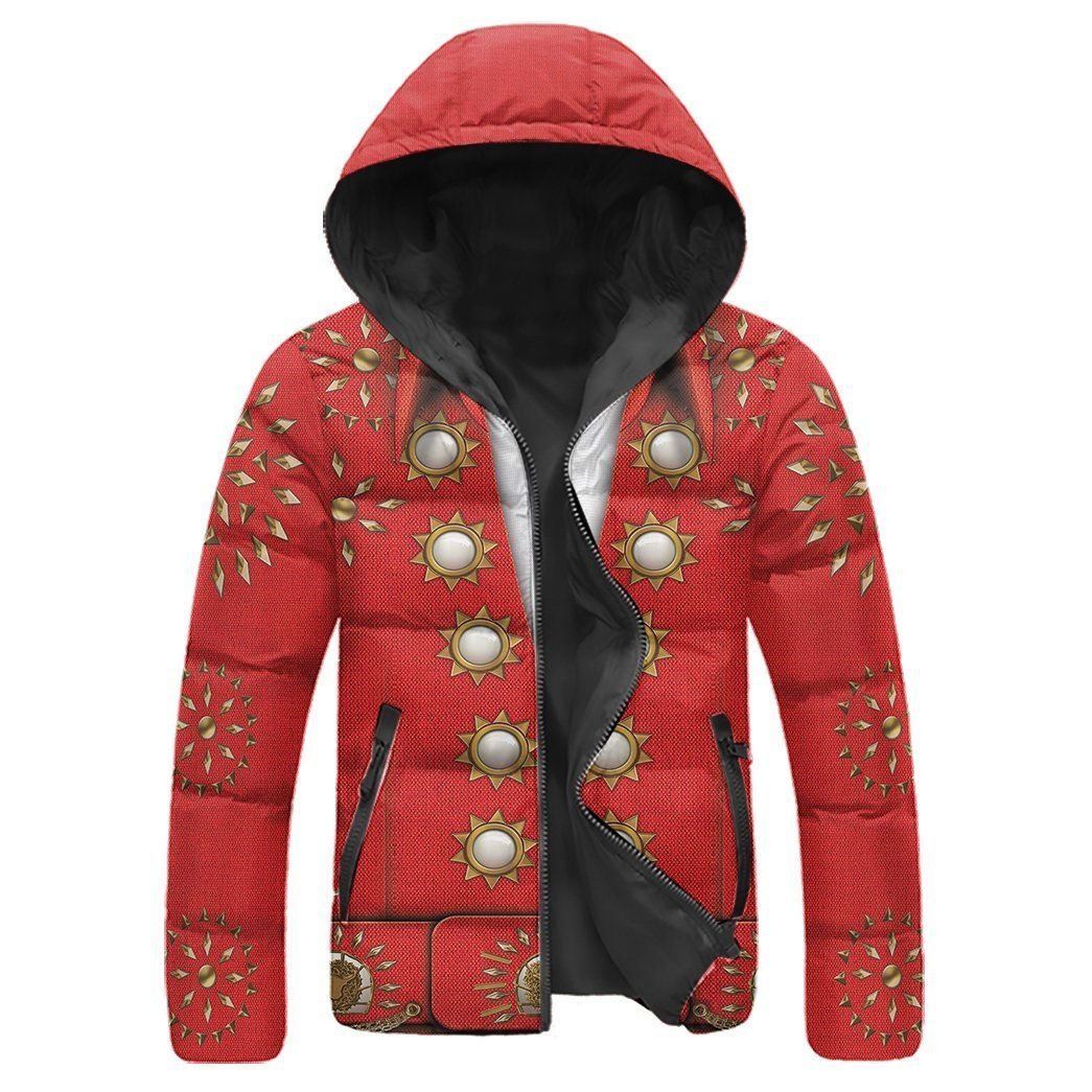 Casespring 3D Cosplay Elvis Burning Love Custom Down Jacket