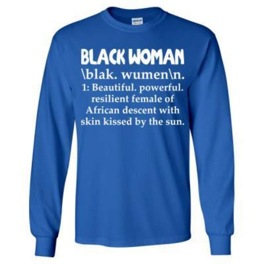 AGR Black Woman Blak Women Beautiful Powerful – Long Sleeve T-Shirt