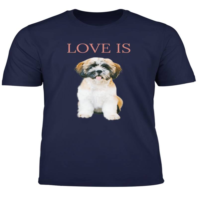 Shih Tzu Shirt Women Men Kids Love Dog Mom Dad Pet Puppy Tee T Shirt