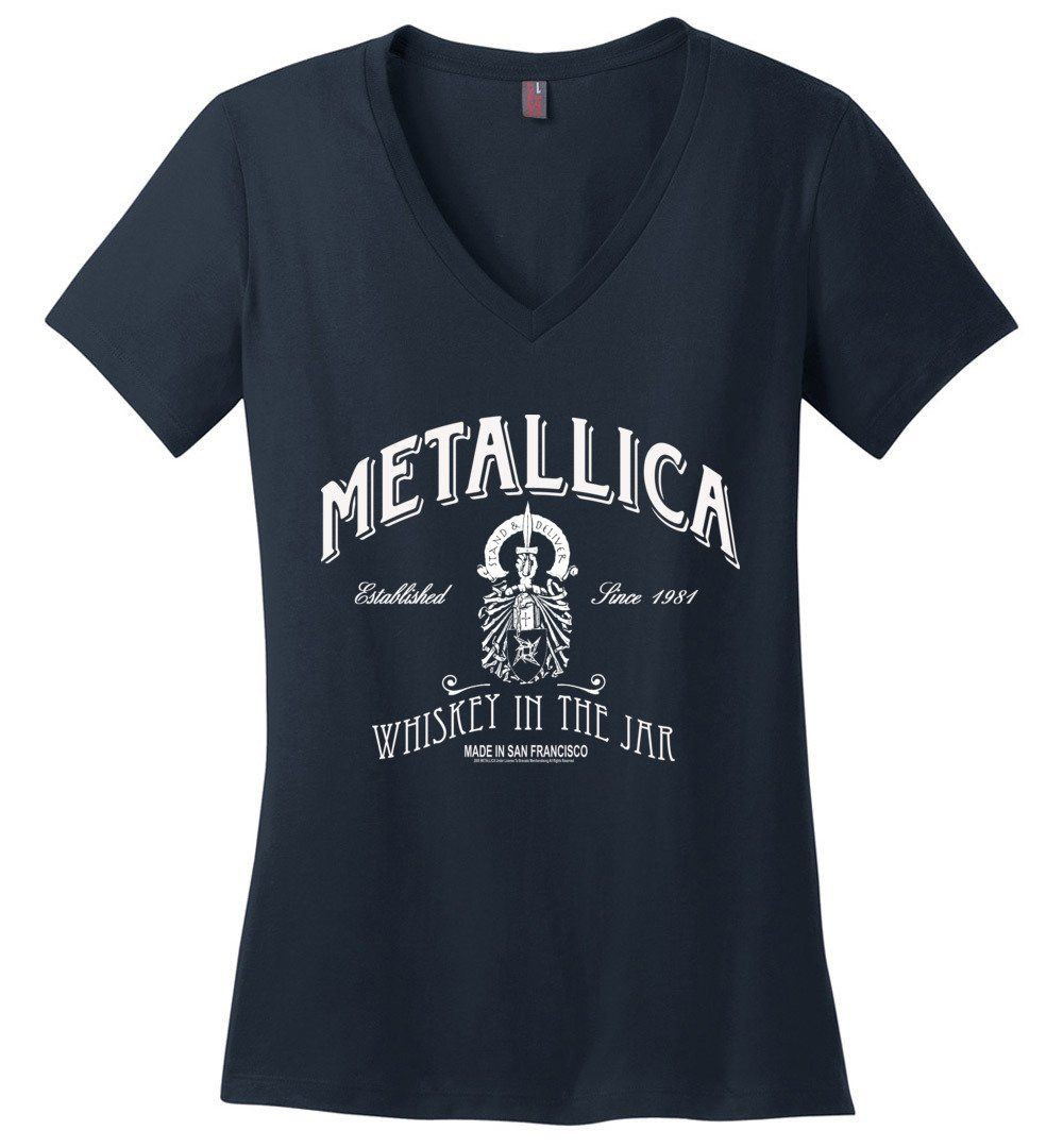 Metallica Whiskey In The Jar Ladies V-Neck