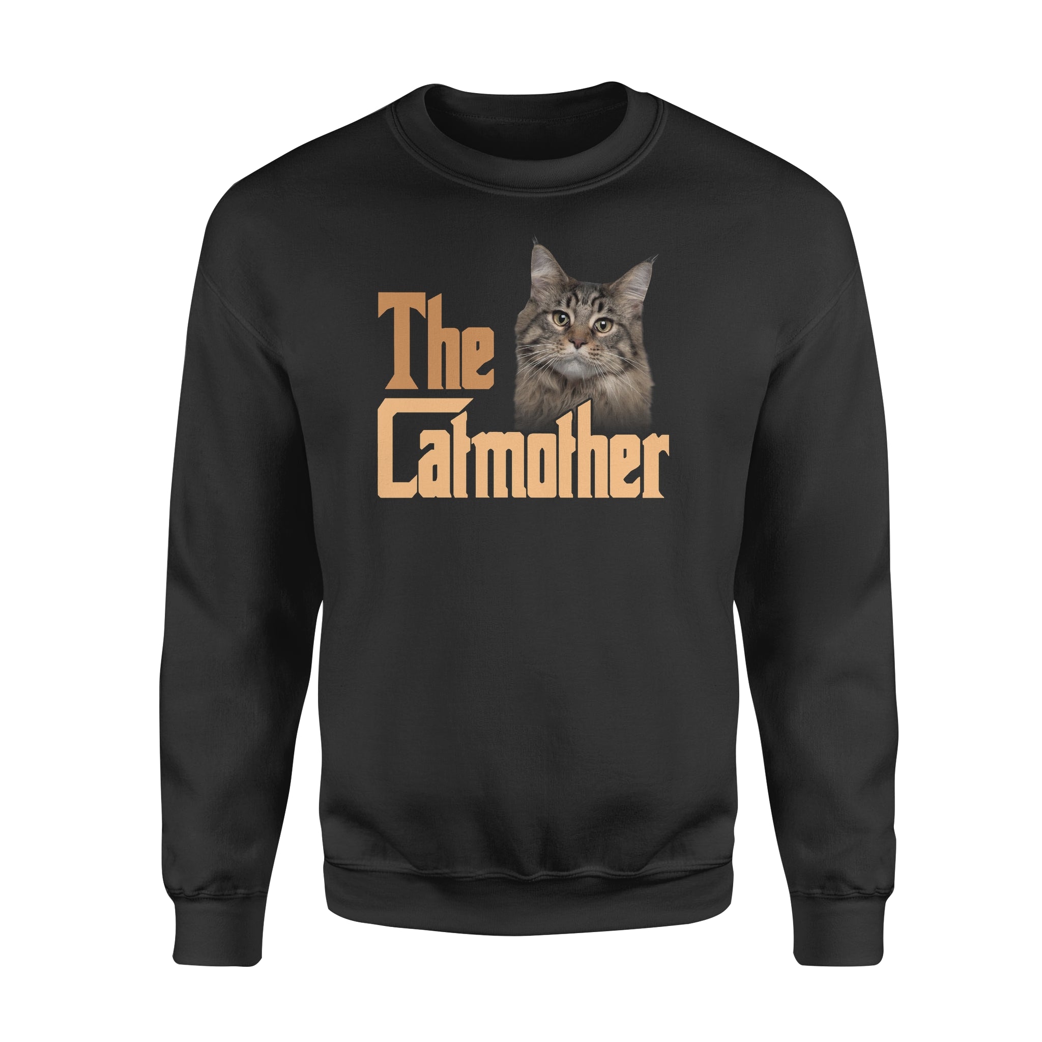 The Catmother Maine Coon Cat – Standard Crew Neck Sweatshirt