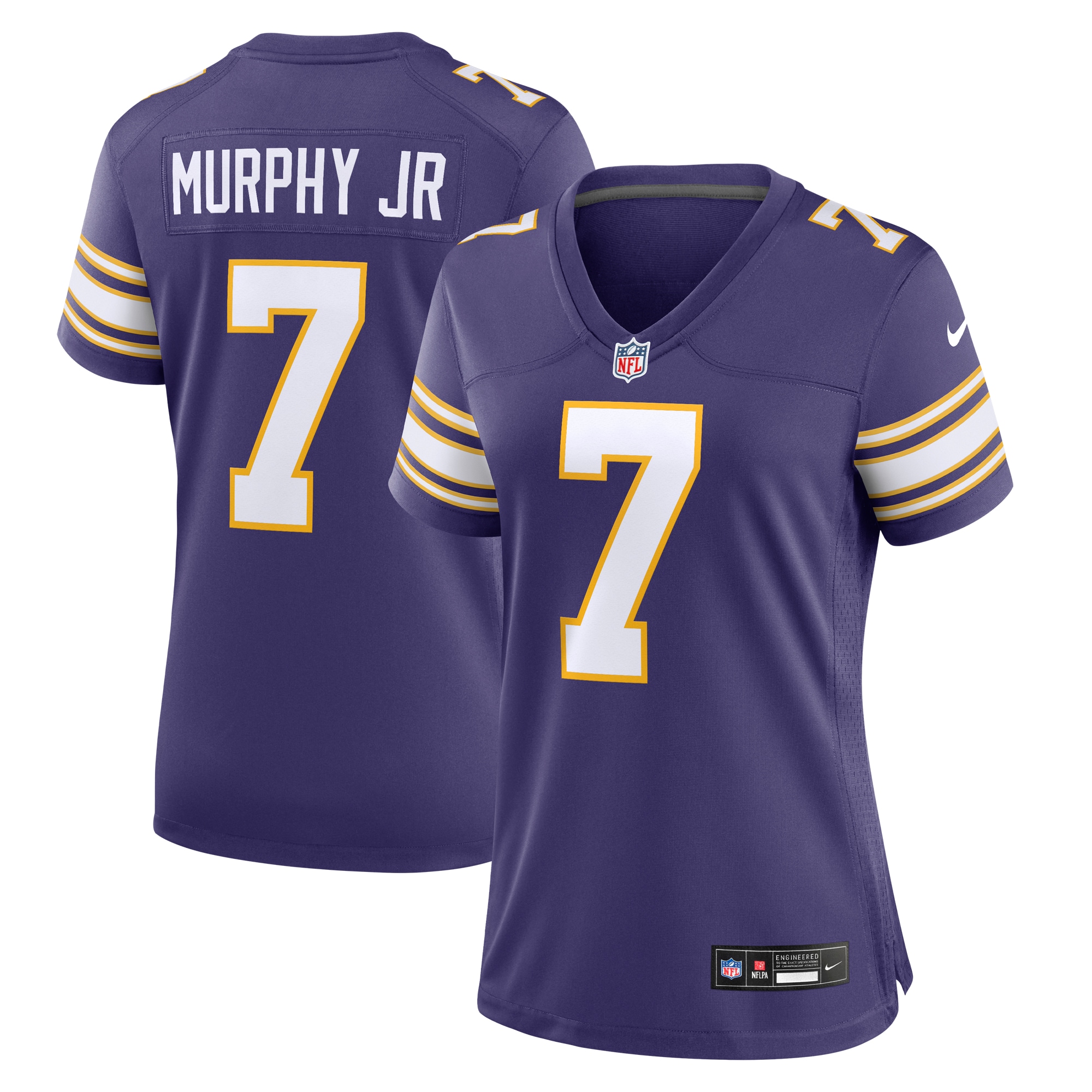 Byron Murphy Jr. Minnesota Vikings Women's Classic Player Game Jersey – Purple