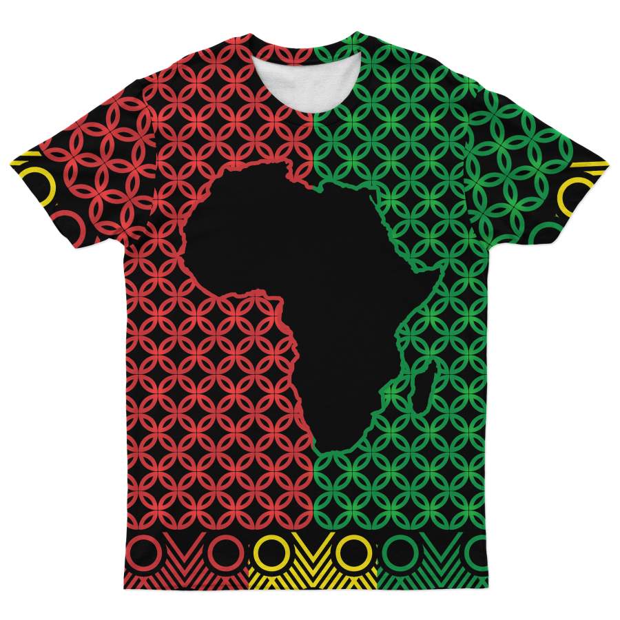 Africa RBG Pattern T-shirt