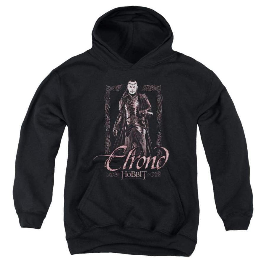 The Hobbit Elrond Stare Youth Hoodie (Ages 8-12)