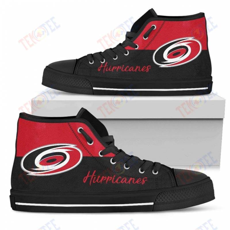 Mens Womens Carolina Hurricanes High Top Shoes Divided Colours Stunning TMT652