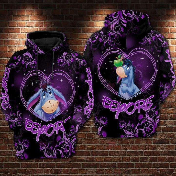 Winnie The Pooh Cartoon Eeyore Decor Hoodie All Over Printed 3D Unisex Men Women