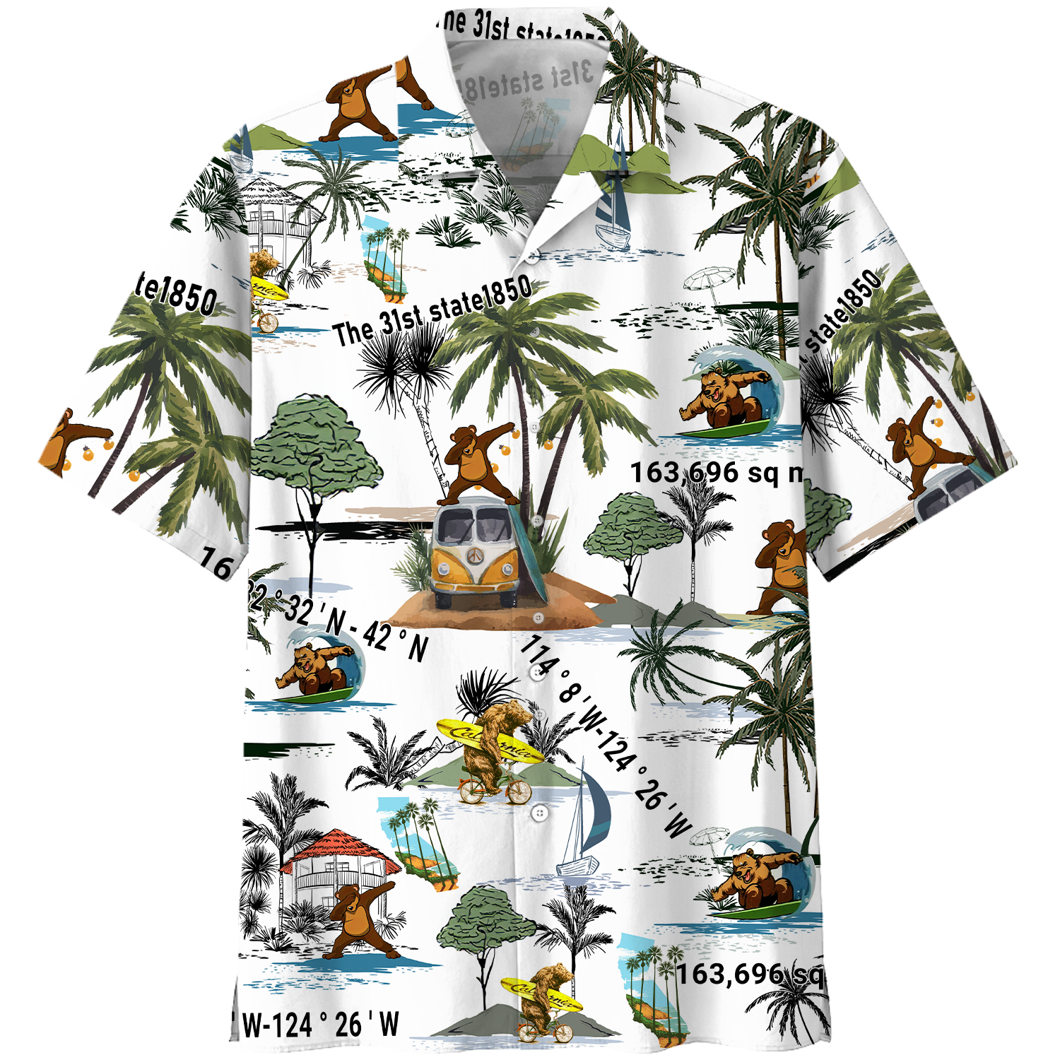 California Hawaii Shirt Unisex Adult Ha61506