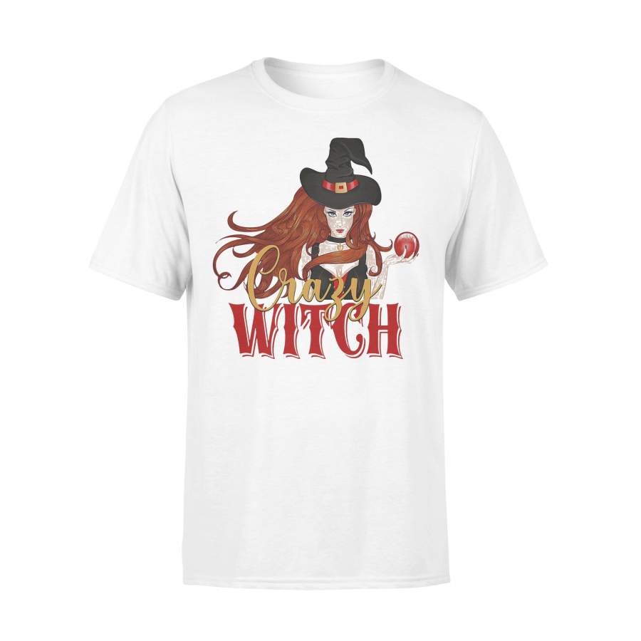 Crazy Witch Redhead Haloween T-shirt