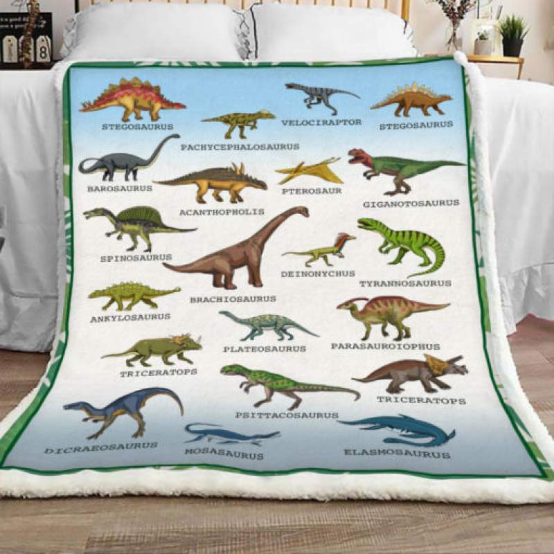 Dinosaur Sherpa Blanket JR1702 87O39