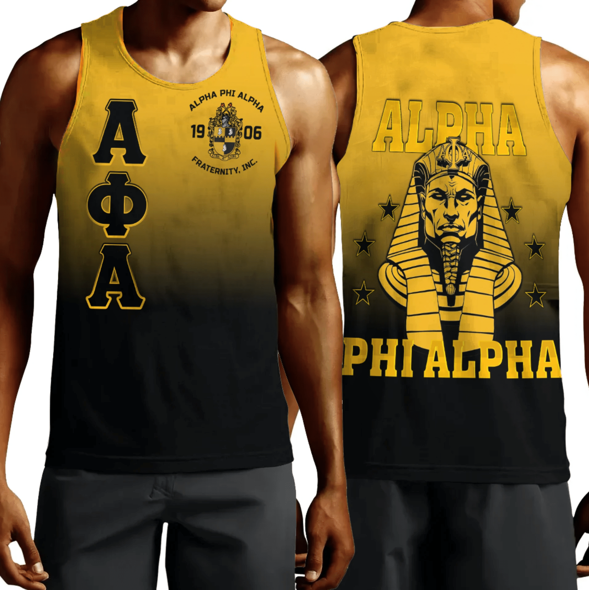 Africa Zone Tank Top – Alpha Phi Alpha Gradient Tank Top A31