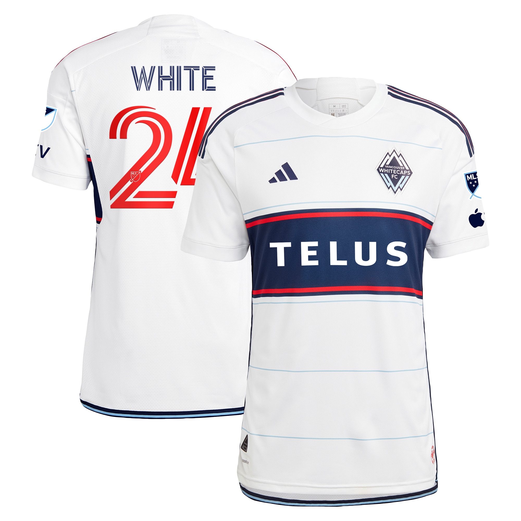 Brian White Vancouver Whitecaps FC 2024 Bloodlines Authentic Player Jersey – White