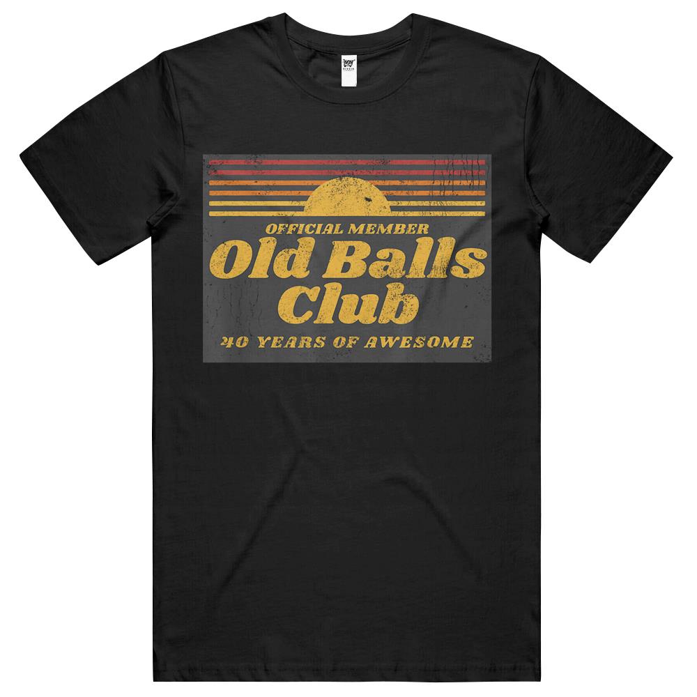 Mens Funny 40Th Birthday Old Balls Club 40 Years Of Awesome T Shirts