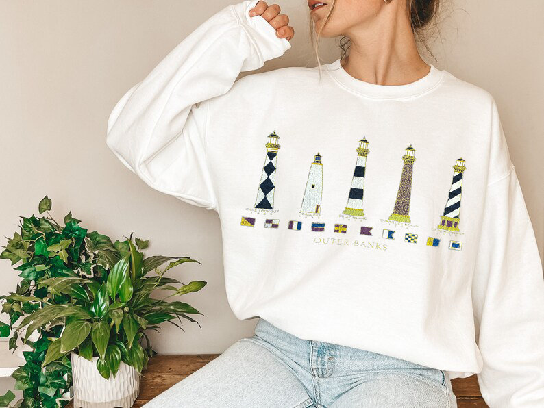 Outer Banks Sweatshirt, Outer Banks Lighthouse Hoodie, Paradise On Earth Tshirt, OBX North Carolina Shirt, Oversized Heavy Beach Cover Up