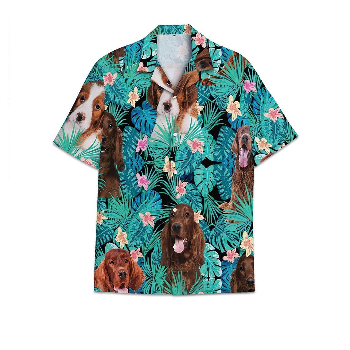 Aloha Hawaii Shirt Pet Combination Print Made In Summer Beach Shirts 20 Ha71757