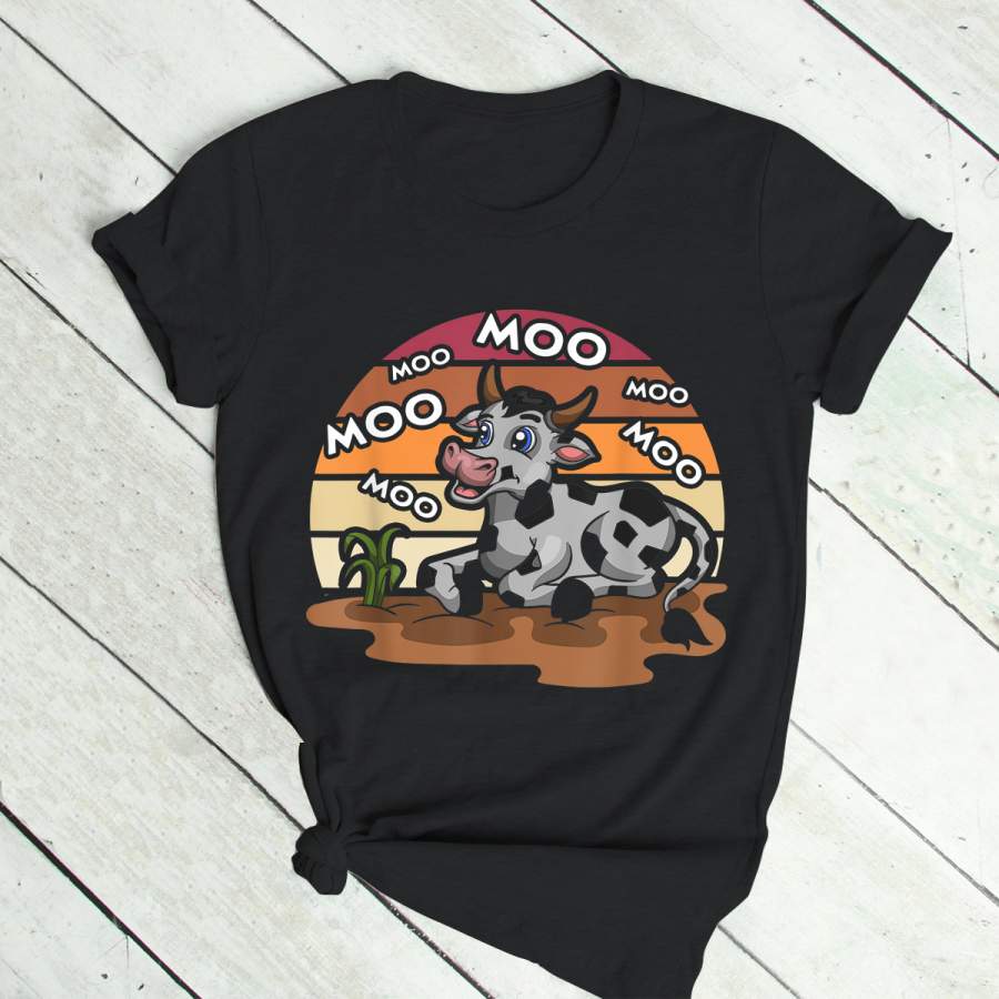 Moo Retro Cow T-Shirt