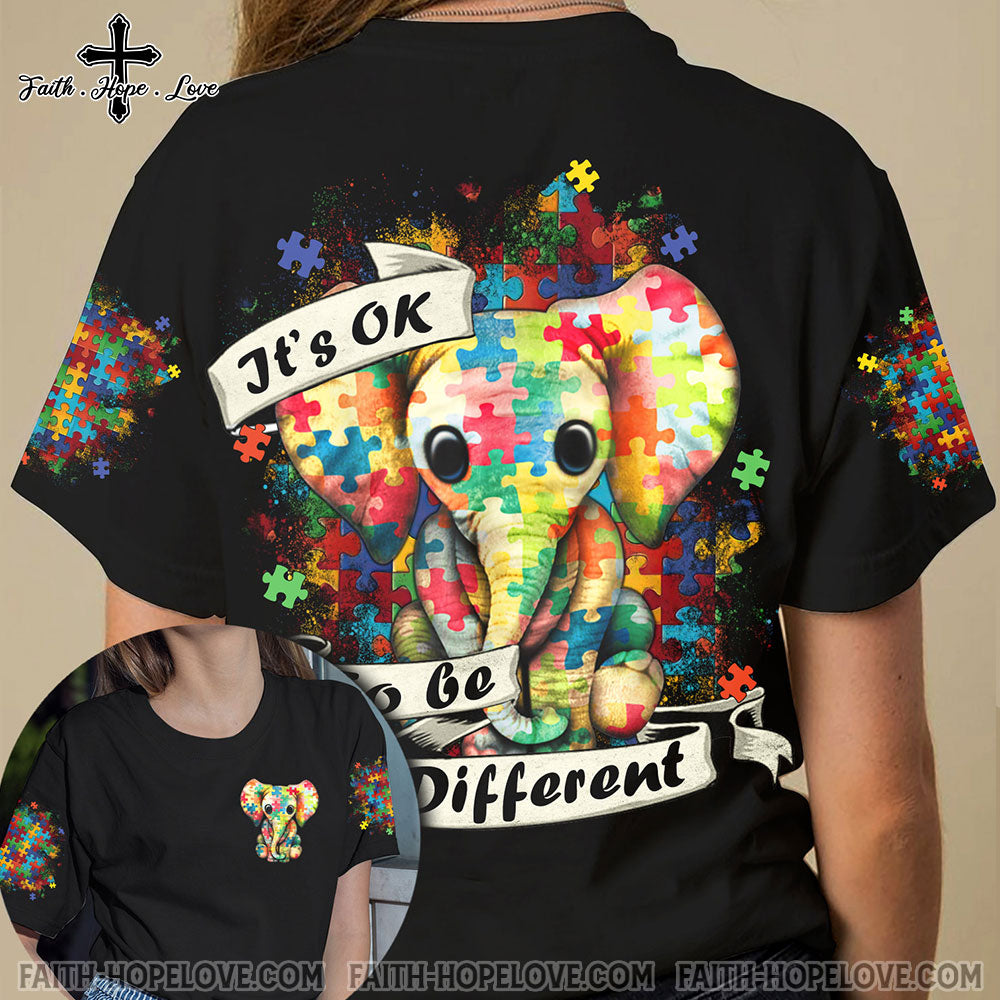 It’S Ok To Be Different Elephant Autism Awareness All Over Print – Tlnz2501223Ki