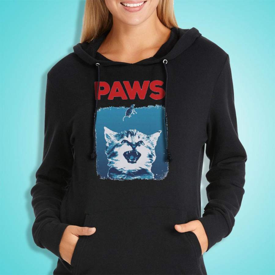 Cat Kitten Parody Jaws Women’S Hoodie