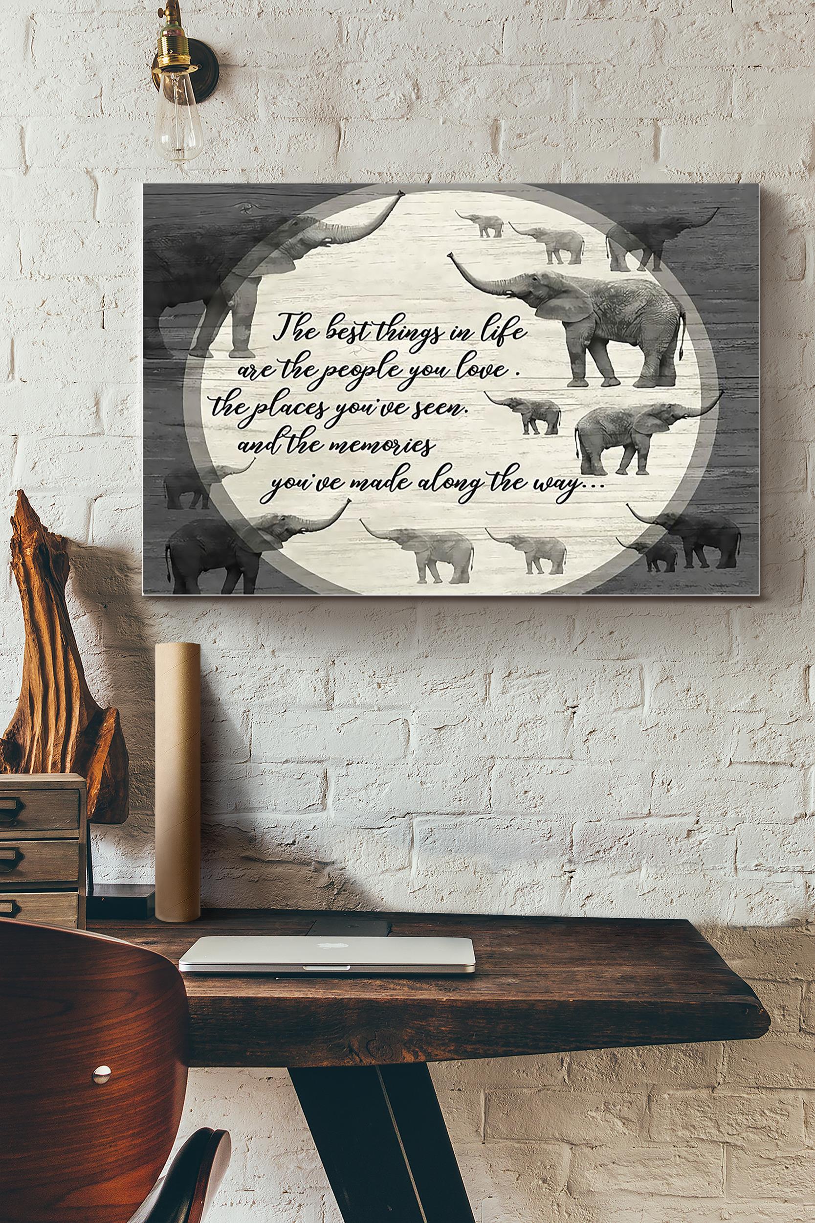 Elephants The Best Thing In Life (Unframed) Poster