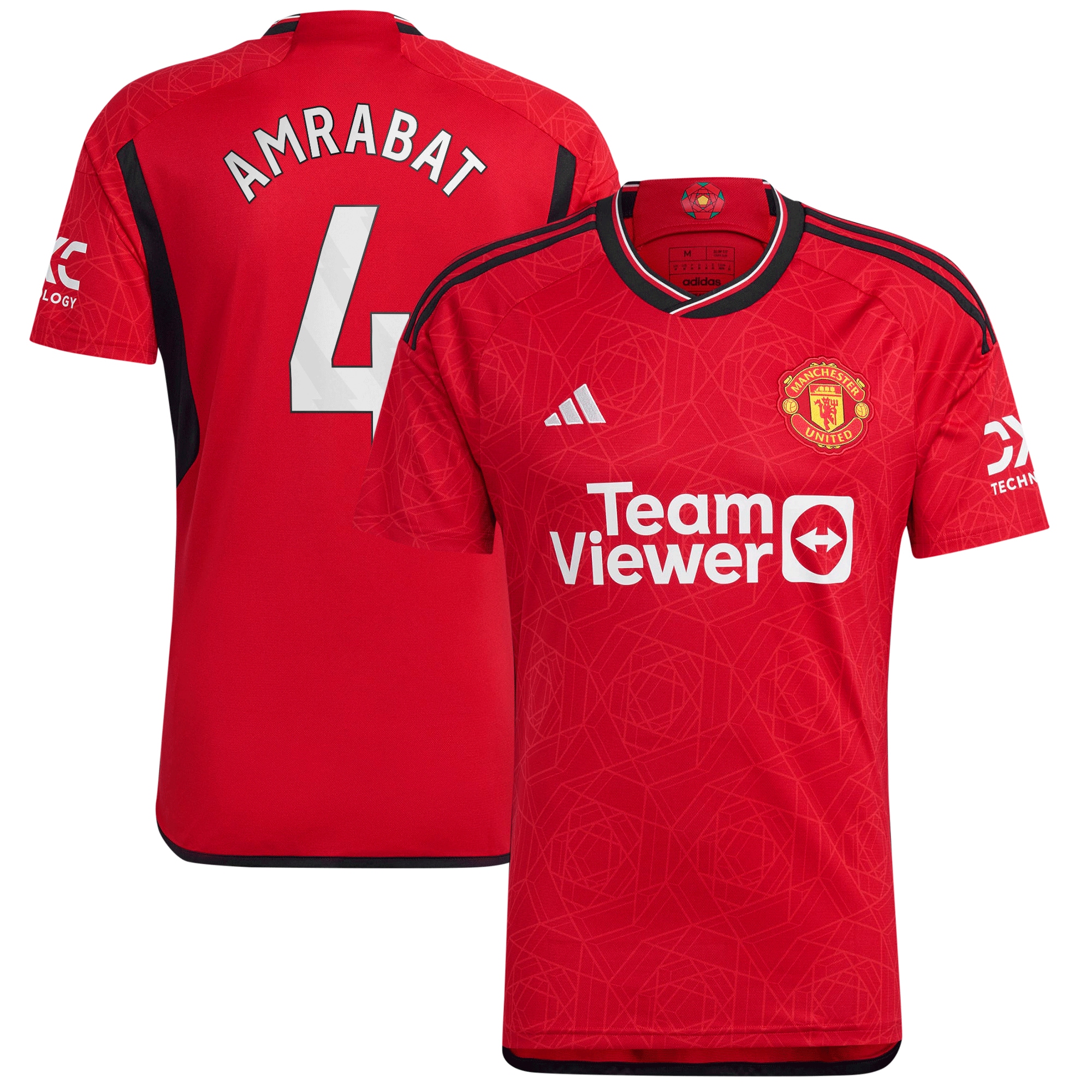 Sofyan Amrabat Manchester United 2023/24 Home Replica Player Jersey  Red