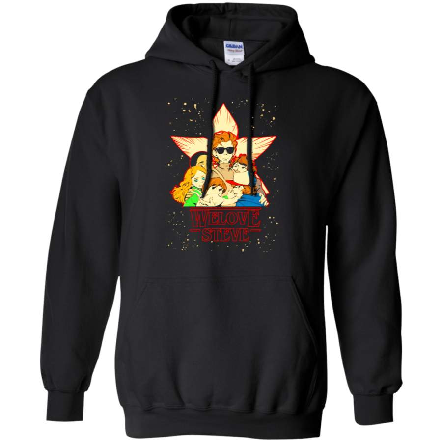 AGR We Love Steve Stranger Things Cartoon Style Hoodie