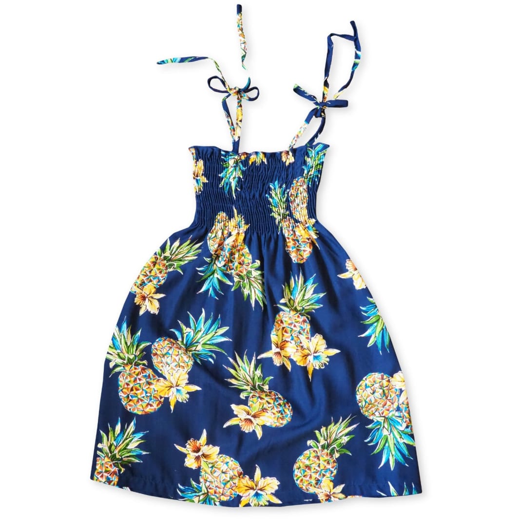 Pineapple Blue Sunkiss Hawaii Girl Dress Ha76989