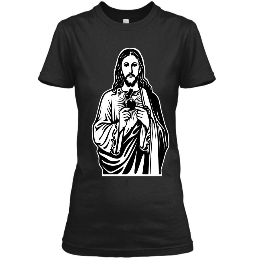 Jesus Bunny Easter T-shirt Ladies Custom