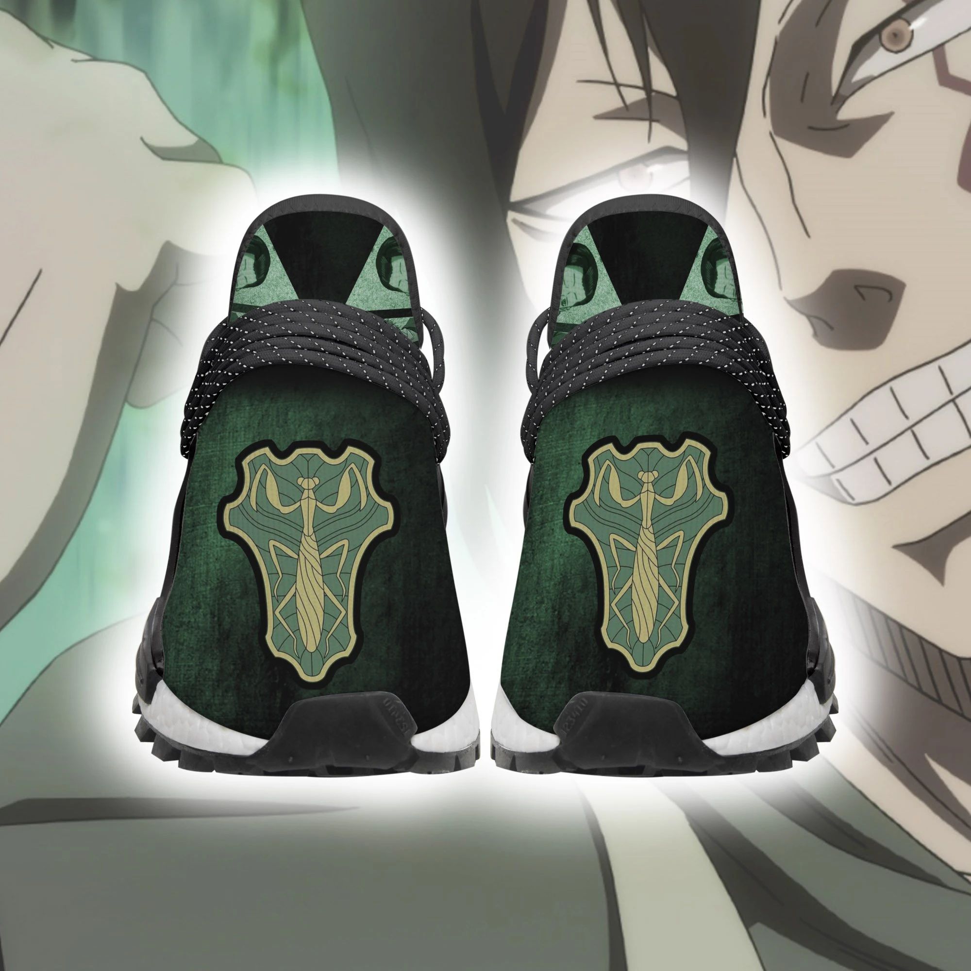 Green Mantis Shoes Magic Knight Black Clover Anime Sneakers Unisex Men Women