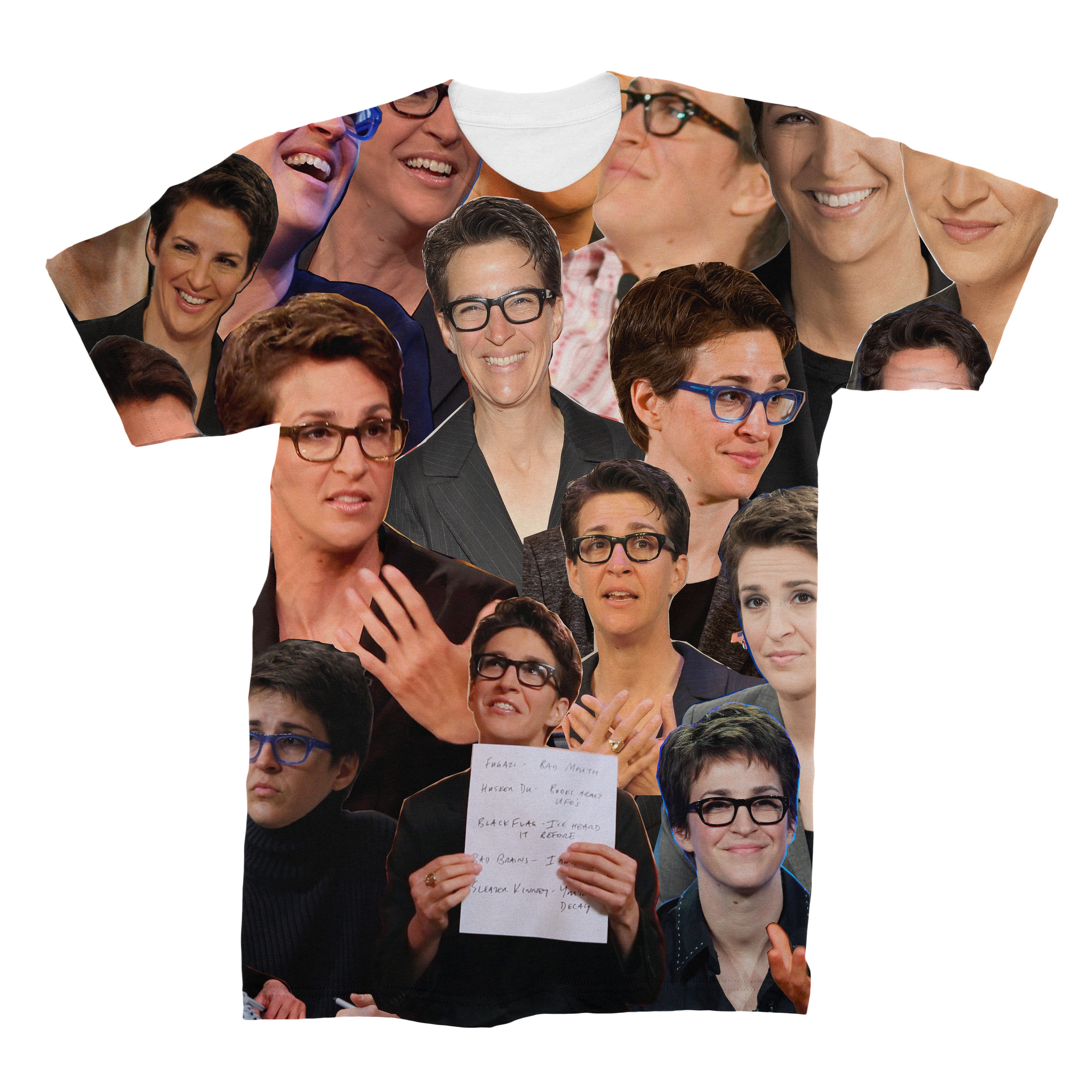 Rachel Maddow 3D Collage Face T-Shirt