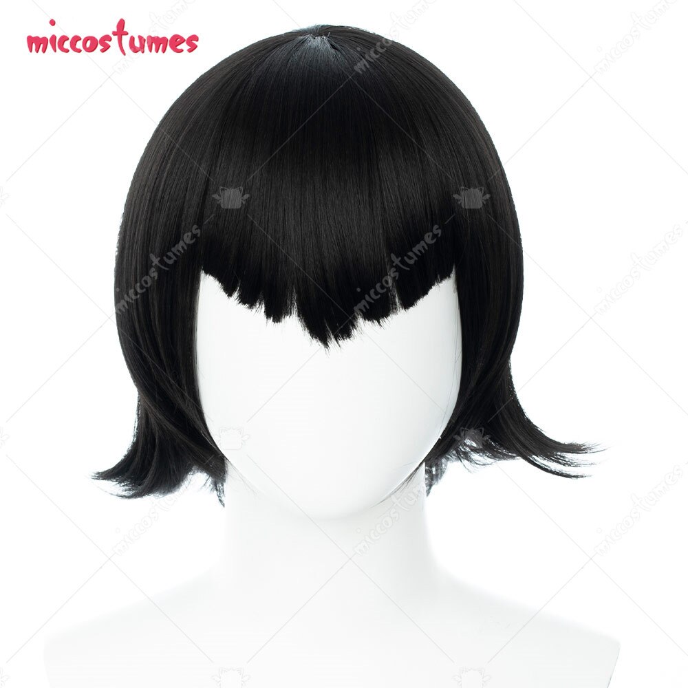 Women Girils Cosplay Black Short Wig alx