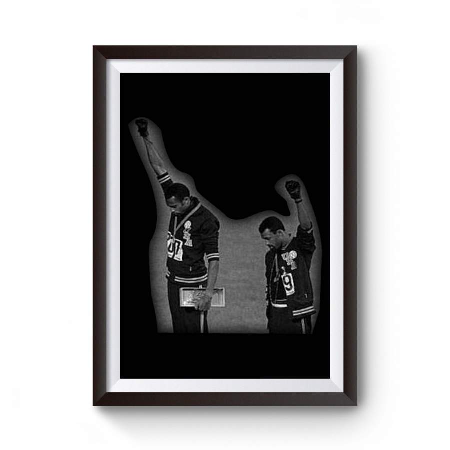 1968 Olympics Black Power Slogan Statement History Month Athletic Crossfit Gear Poster