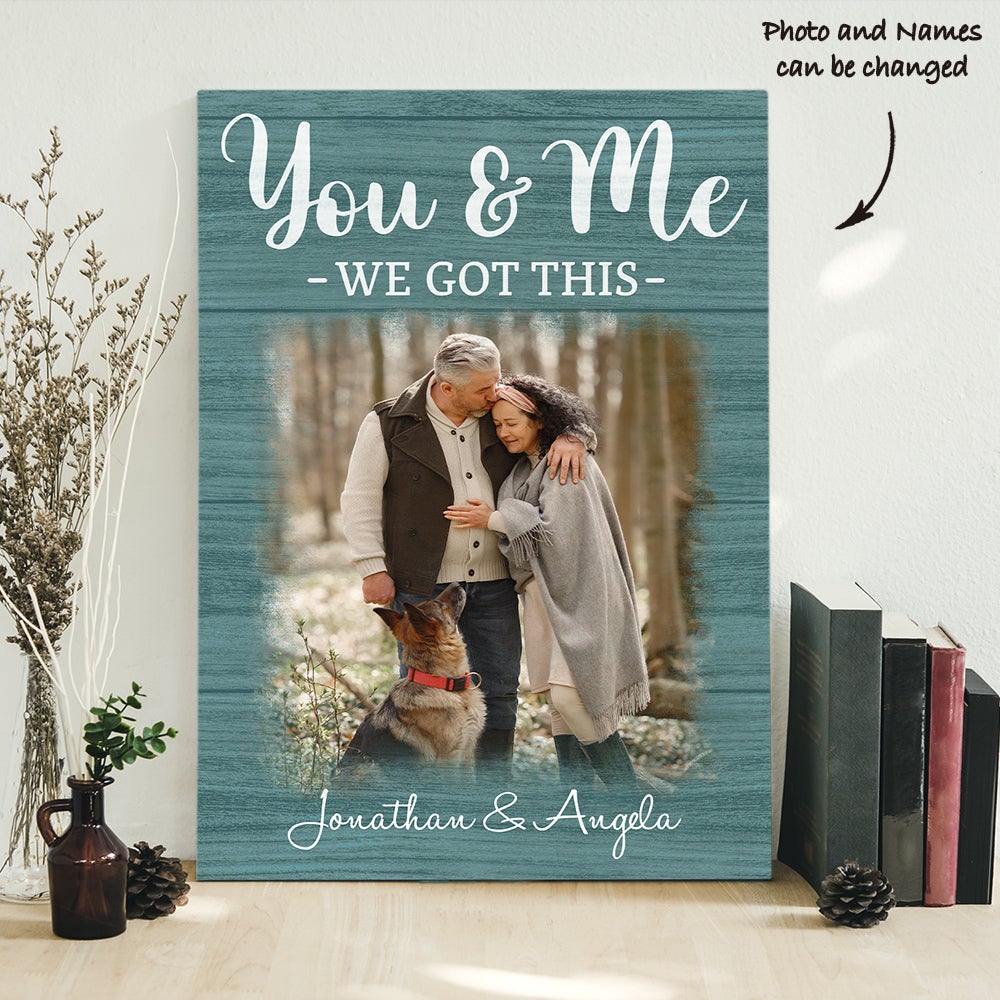 You & Me 2 – Personalized Custom Photo Canvas