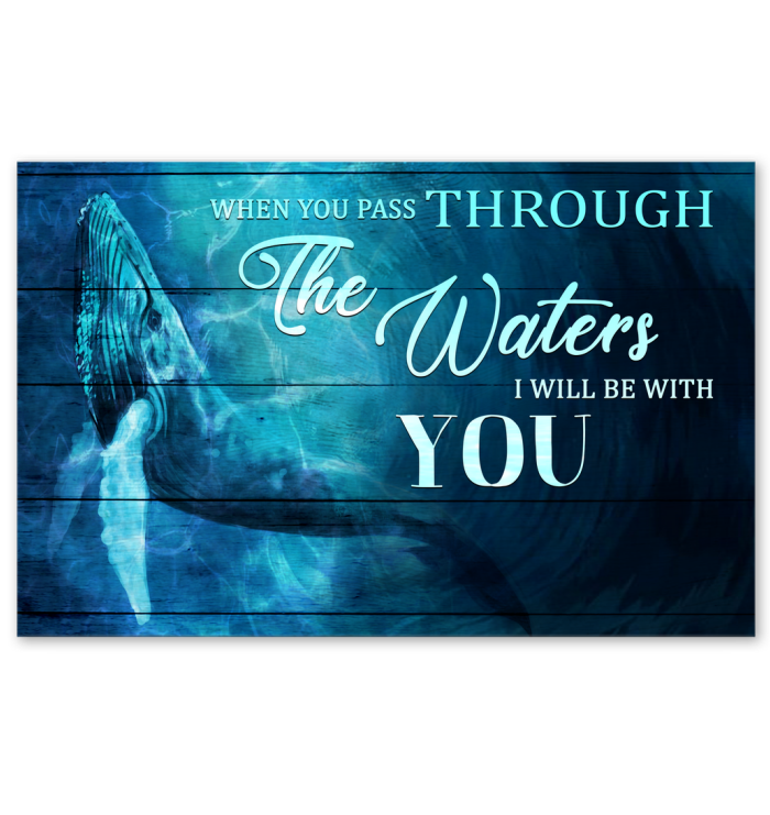 Whale I Will Be With You Matte Canvas