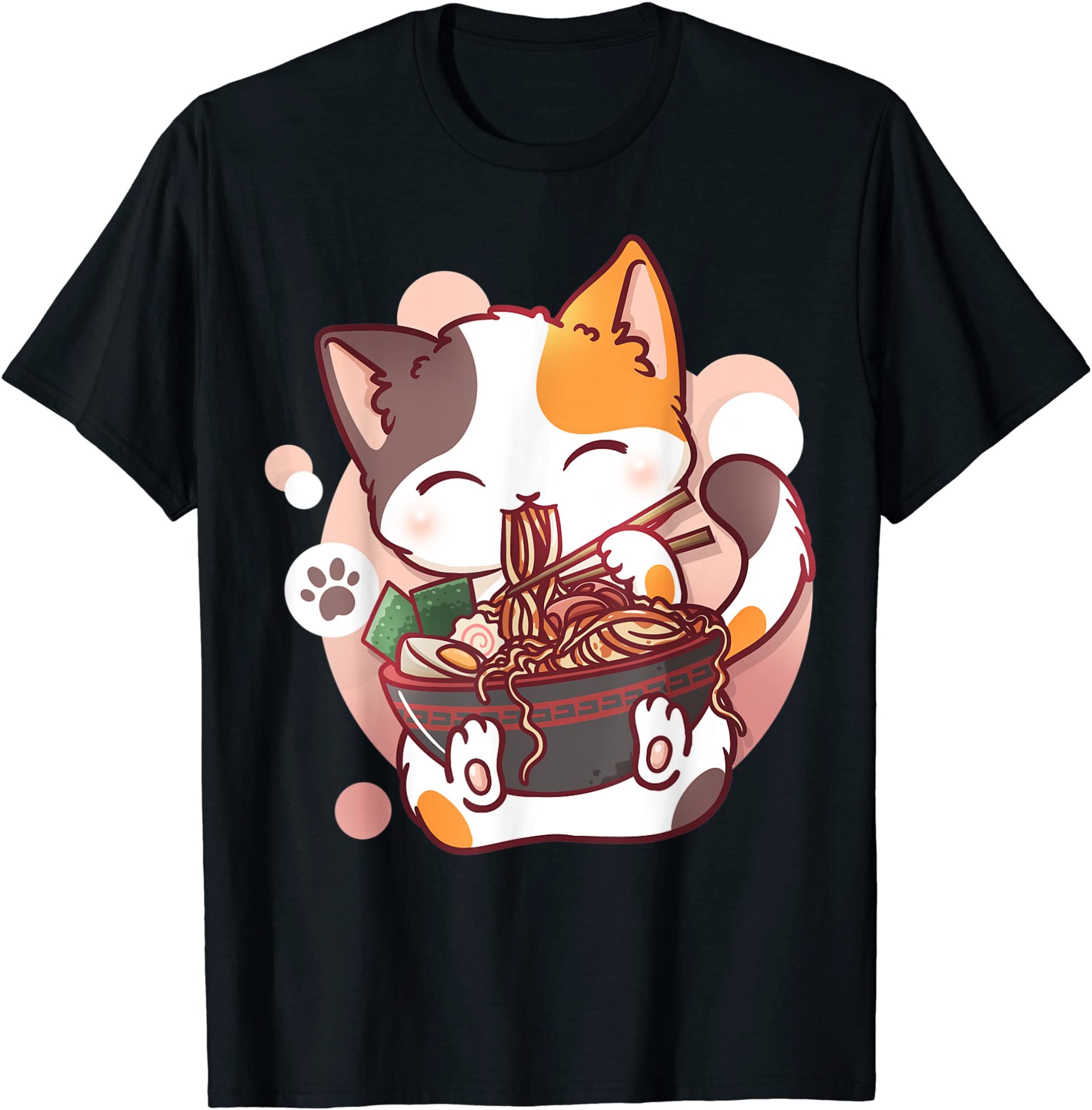 Ramen Cat Anime Kawaii Neko Japanese T-Shirt