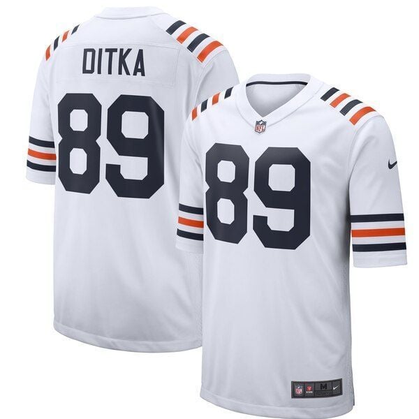 Mike Ditka Chicago Bears 2019 Alternate Classic Retired Player Game Jersey White 2019