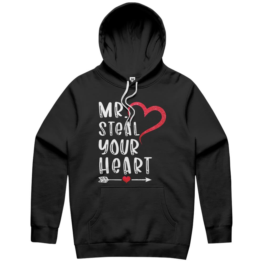 Boys Valentine Shirt Mr Steal Your Heart For Boys Men Gifts Hoodie